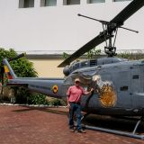 Wir besichtigen das Militärmuseum in Bogotá.
