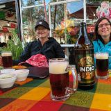 Verdientes Feierabendbier nach dem Besuch von Teotihuacán. 
