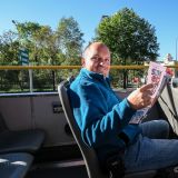 ...auch wir an der Hopp On - Hopp Off Fahrt teil. Eine super Gelegenheit...
