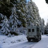 Zum Glück wieder unbeschadet auf die Hauptpiste gekommen. 
