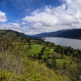Frühlingshaftes Wetter entlang dem Columbia River.
