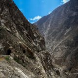 Die steilen Felswände des Cañon del Pato.
