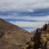Ein weiteres Merkmal für die Inka-Bauten, immer eine Top-Lage hoch oben in den Bergen. 

