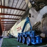 Eine Saturn V Rakete in voller Pracht, welche jeweils für die Apollo-Missionen verwendet wurden. Am bekanntesten hiervon ist wohl Apollo 11 mit der ersten Mondlandung 1969.
