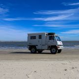 Endlich wieder einmal am Beach fahren.
