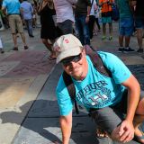 Ein weiteres Highlight Hollywoods ist das Sid Grauman's Chinese Theatre, genauer gesagt die Hand und Fussabdrücke der Stars. Goerge Clooney hat die gleiche Handgrösse wie Roger.
