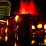 Vulkanausbruchs-Show vor dem Hotel Mirage.
