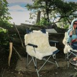... geniessen wir die Zweisamkeit am Lago Blanco in Tierra del Fuego.
