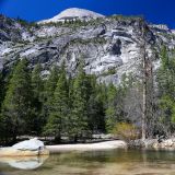 Wunderschöne Landschaft beim Mirror Lake, Yosemite NP.
