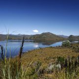 Wunderschönes Panorama, der "Lake Pedder" im "Southwest Wilderness N.P."
