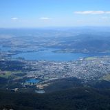 Vom Mt. Wellington erhält man einen guten Blick über Hobart, der Hauptstadt Tasmaniens.
