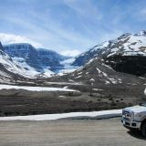 Wir erreichen die Gletscherregion des Icefield Parkway. 
