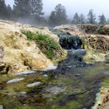 Die natürlichen heissen Quellen von Fairmont Hot Springs. 
